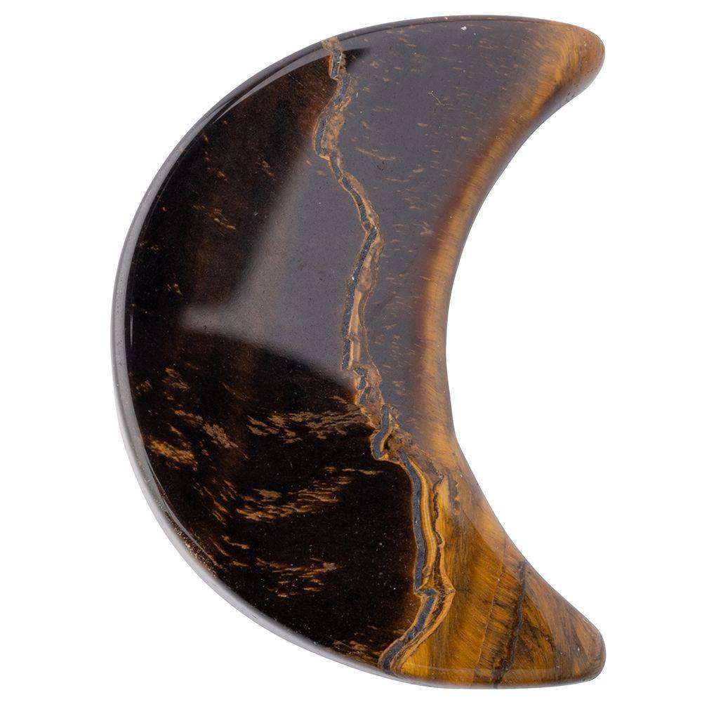 Tiger Eye Mini Crystal Moon - Crystal Nest