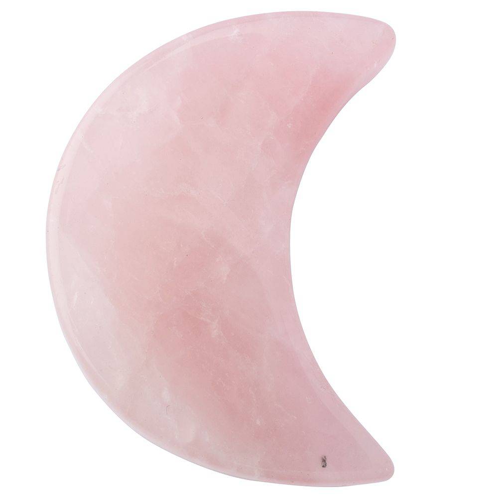 Rose Quartz Mini Crystal Moon - Crystal Nest