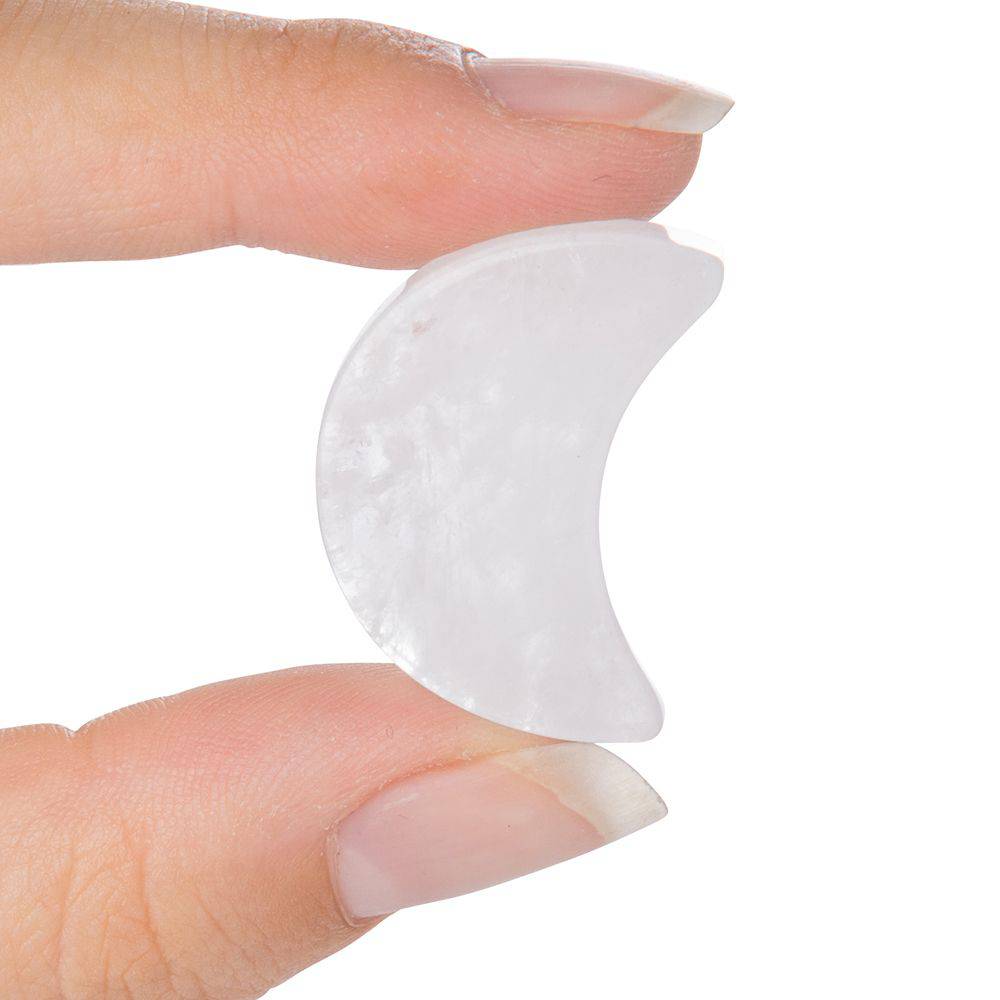 Rock Quartz Mini Crystal Moon - Crystal Nest