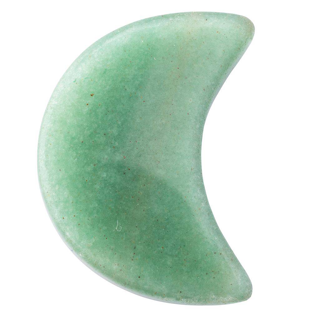 Green Aventurine Mini Crystal Moon - Crystal Nest