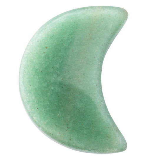 Green Aventurine Mini Crystal Moon - Crystal Nest