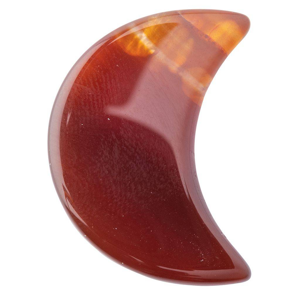 Carnelian Mini Crystal Moon - Crystal Nest