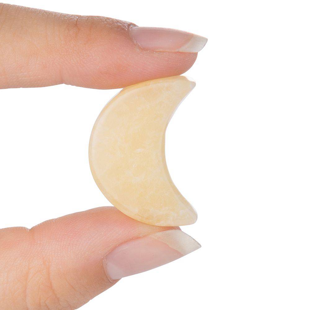 Yellow Calcite Mini Crystal Moon - Crystal Nest