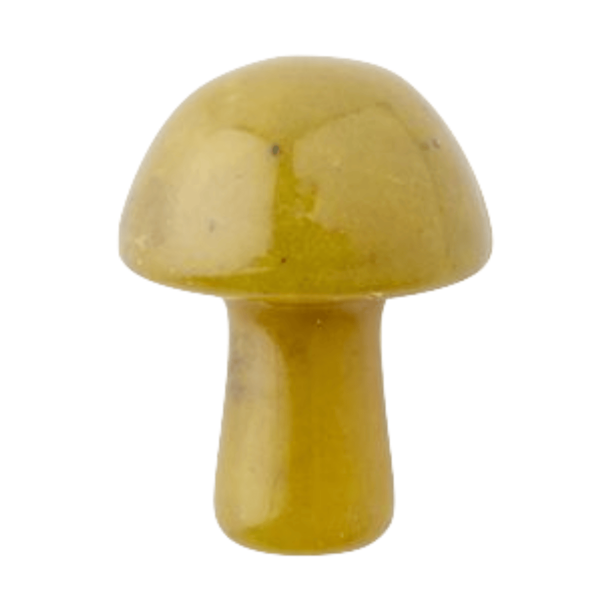 Olive Jade Mini Crystal Mushroom - Crystal Nest