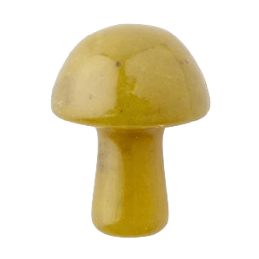 Olive Jade Mini Crystal Mushroom - Crystal Nest