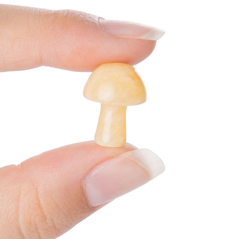 Yellow Calcite Mini Crystal Mushroom - Crystal Nest