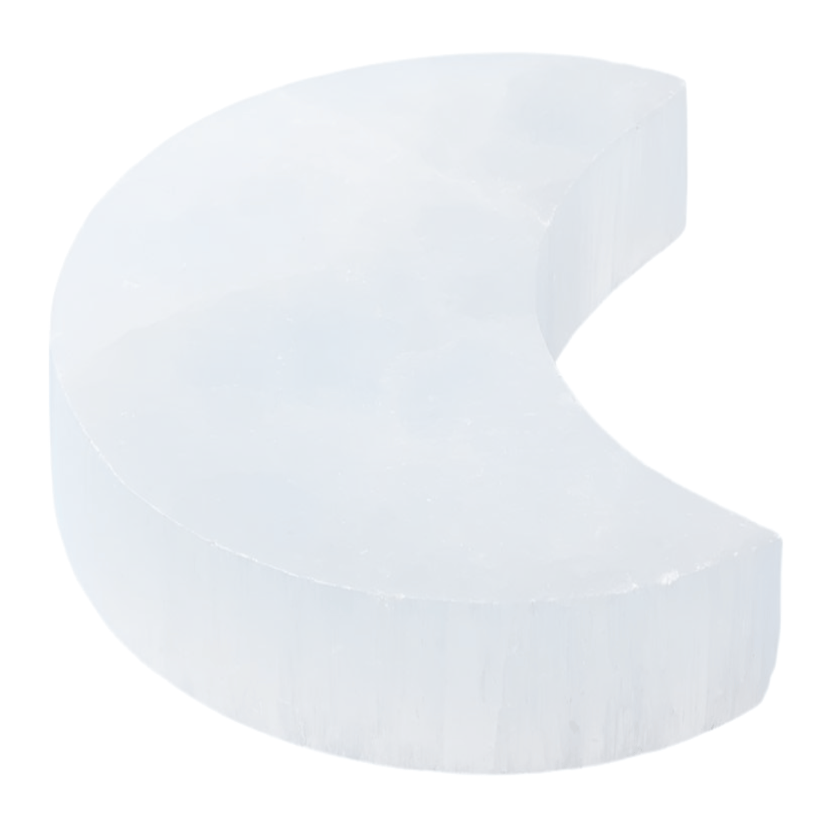 Selenite Crystal Moon - Crystal Nest