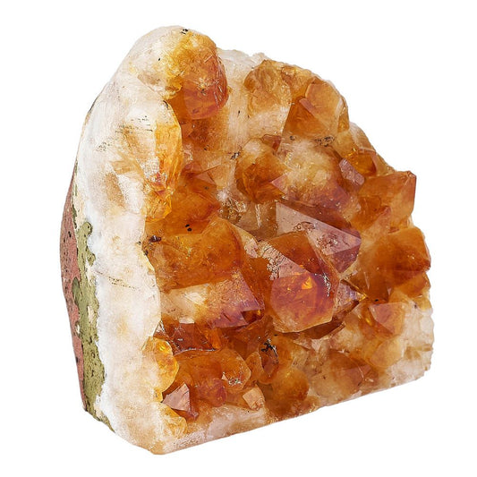 Citrine Crystal Druze Cut Base | Medium - Crystal Nest