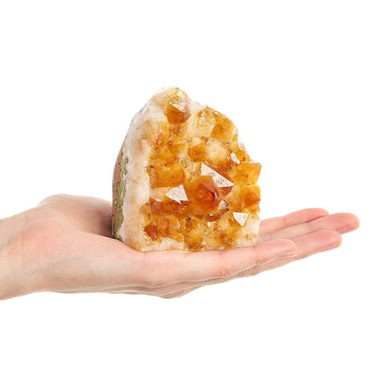 Citrine Crystal Druze Cut Base | Medium - Crystal Nest