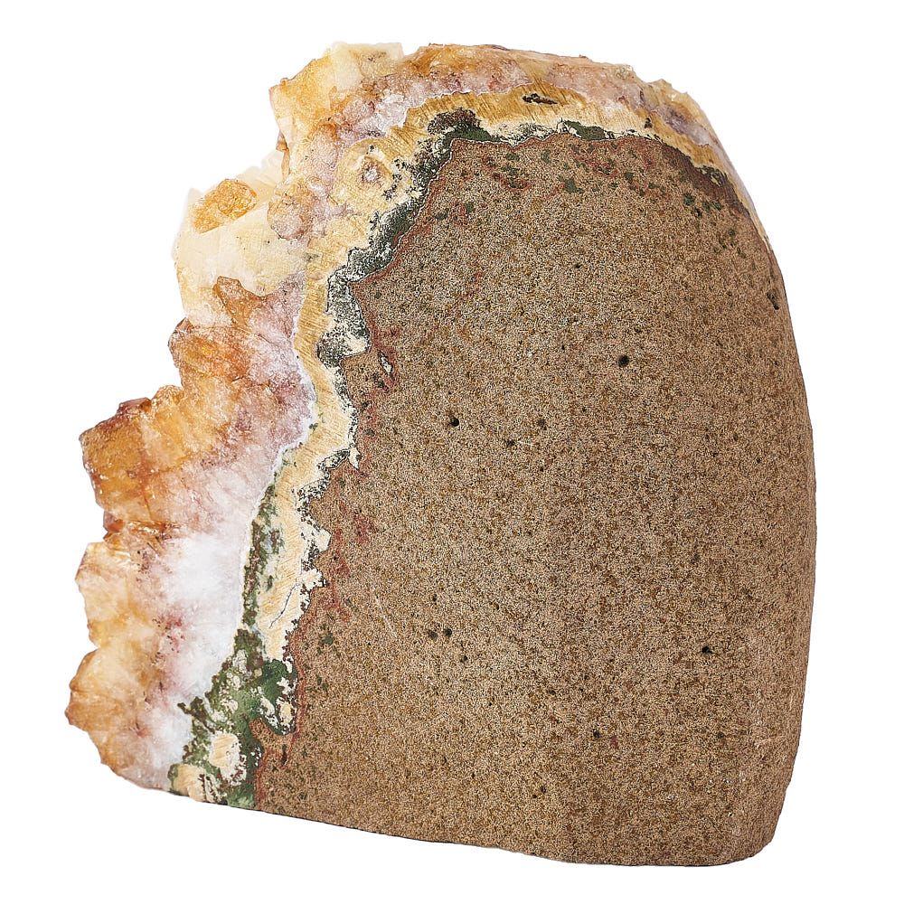 Citrine Crystal Druze Cut Base | Large - Crystal Nest