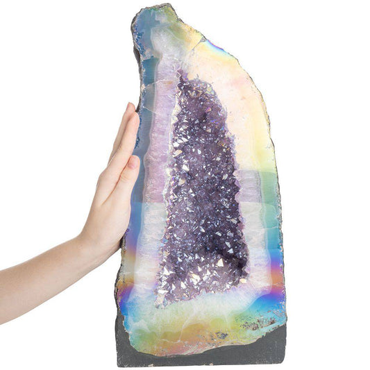 Amethyst Cathedral in Pearl Finish – Crystal Display 17.9kg - Crystal Nest