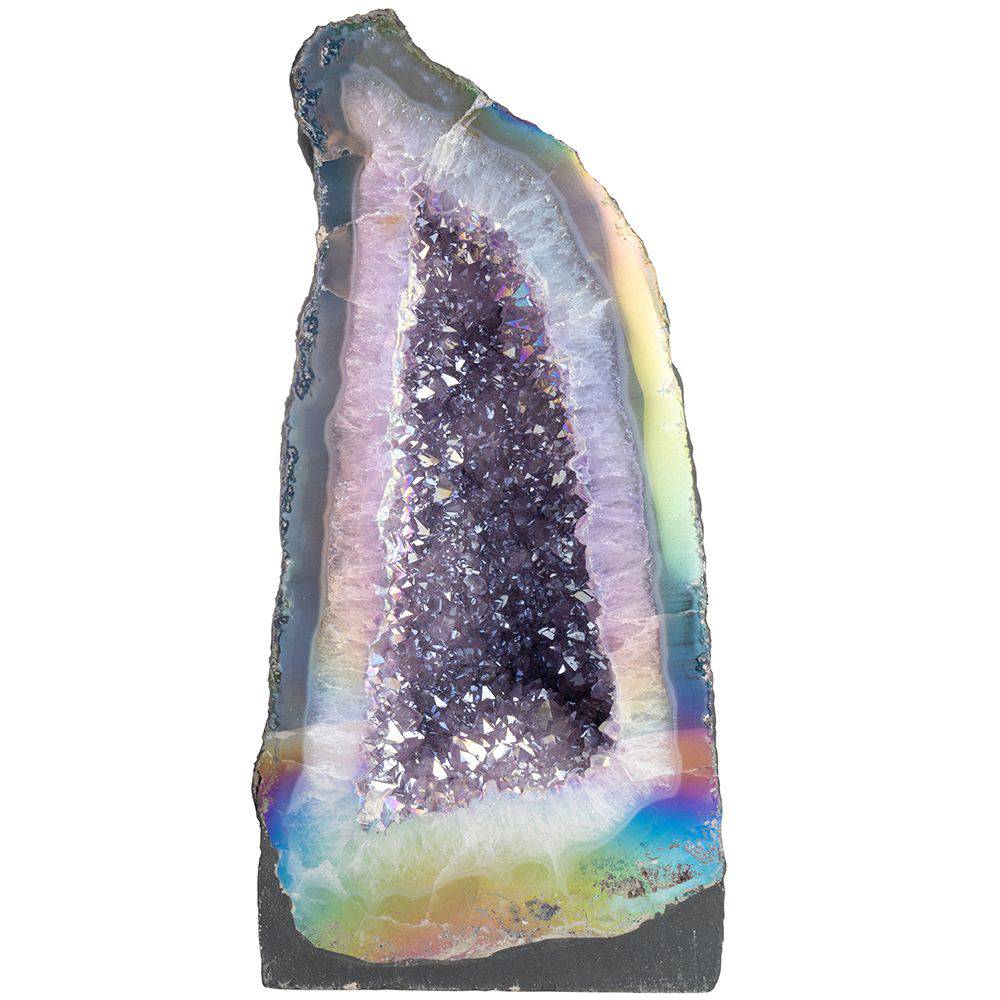Amethyst Cathedral in Pearl Finish – Crystal Display 17.9kg - Crystal Nest