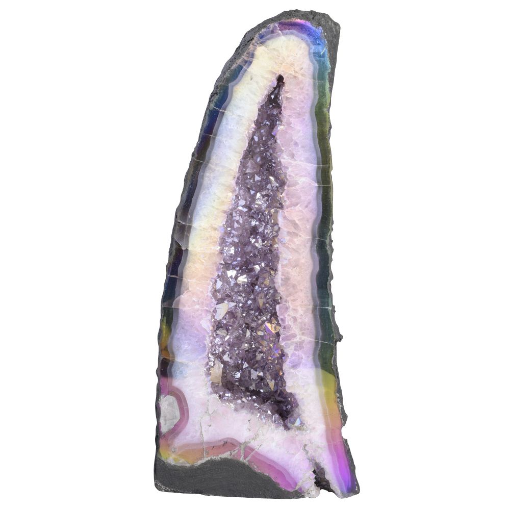 Amethyst Cathedral in Pearl Finish – Crystal Display 12.8kg - Crystal Nest