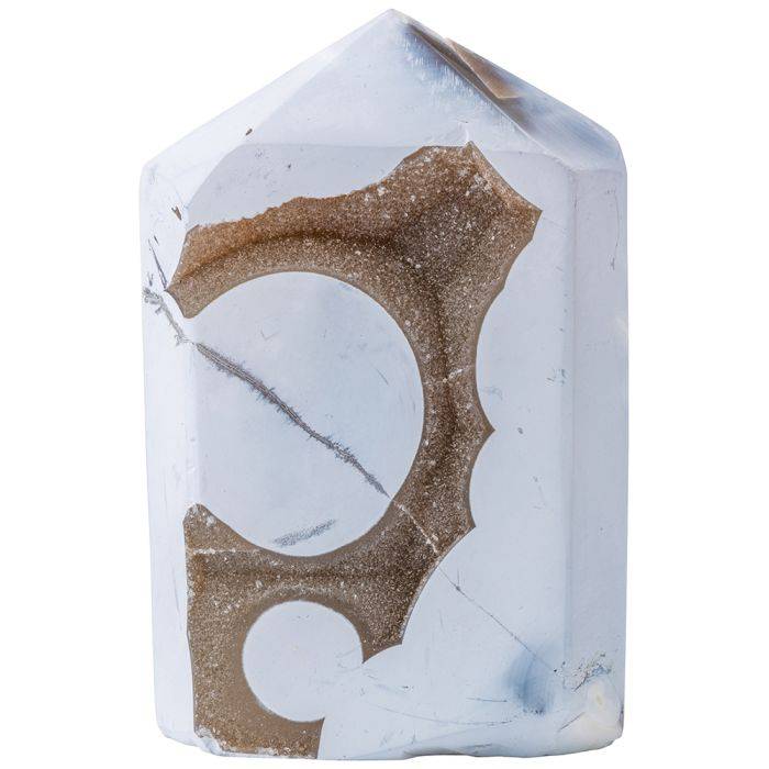 White Agate Polished Point - Medium - Crystal Nest