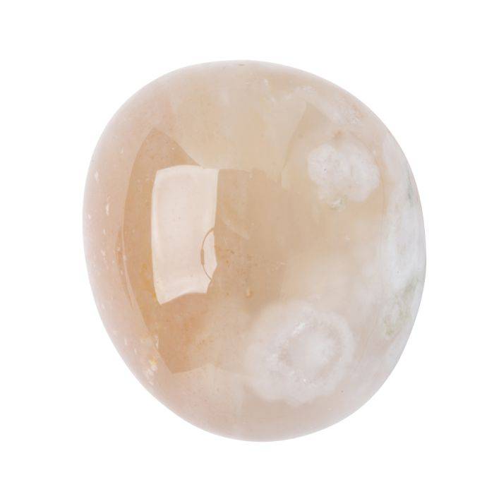 Flower Agate Tumblestone - Medium - Crystal Nest
