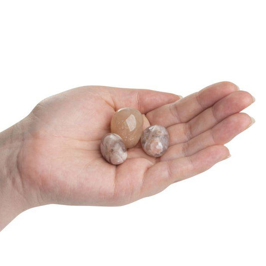 Flower Agate Tumblestone - Medium - Crystal Nest