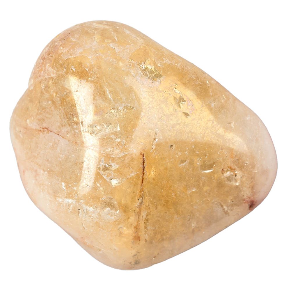 Citrine Aura Tumblestone | Medium - Crystal Nest