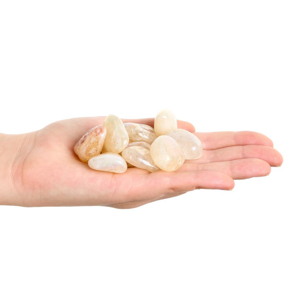 Citrine Aura Tumblestone | Medium - Crystal Nest