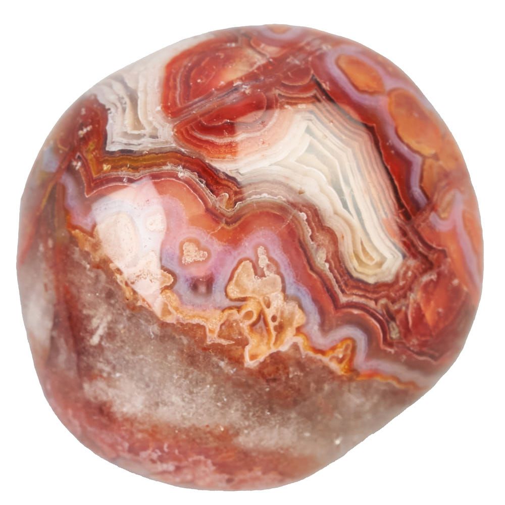 Crazy Lace Agate Tumblestone - Medium - Crystal Nest