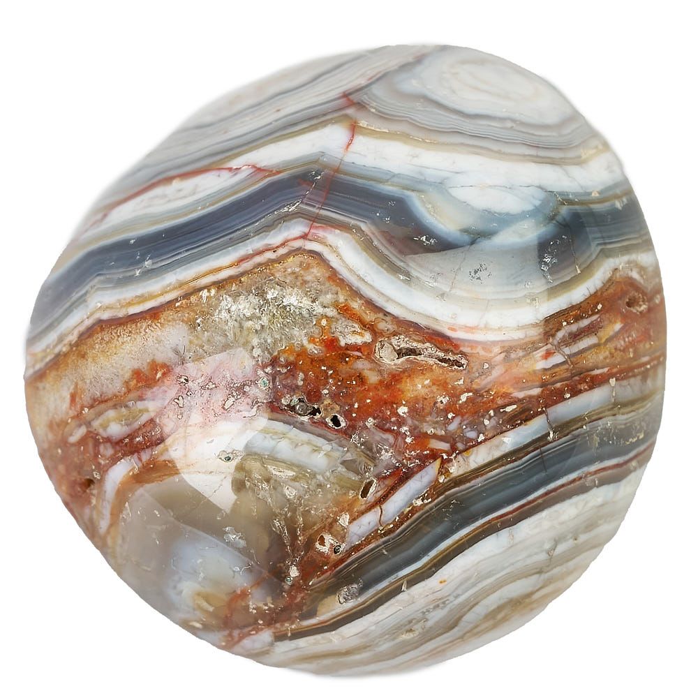 Crazy Lace Agate Tumblestone - Medium - Crystal Nest