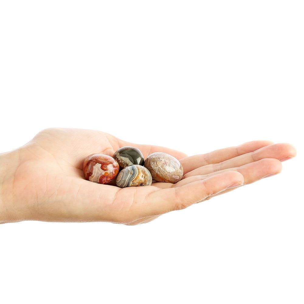 Crazy Lace Agate Tumblestone - Medium - Crystal Nest