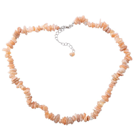 Sunstone Crystal Chip Necklace - Crystal Nest