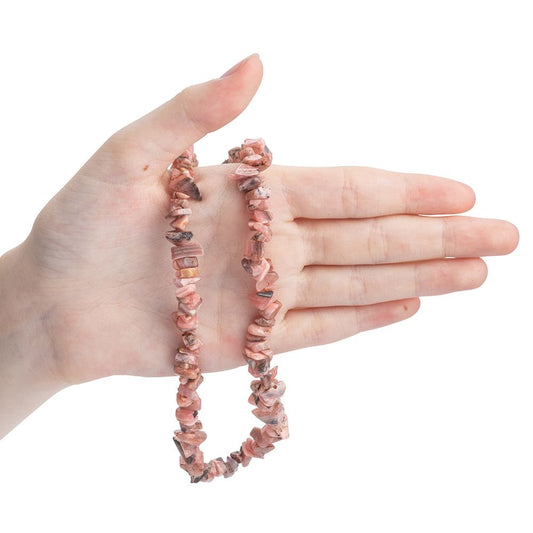 Rhodochrosite Crystal Chip Necklace - Crystal Nest