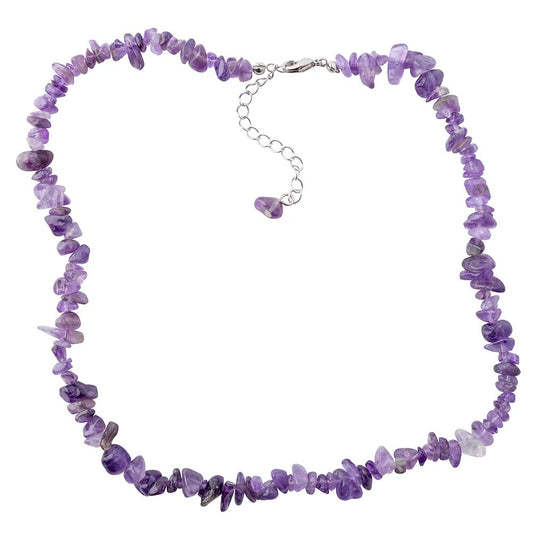 Amethyst Crystal Chip Necklace - Crystal Nest