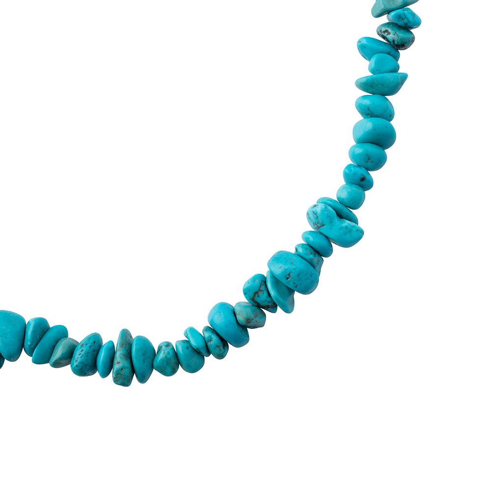 Turquoise Crystal Chip Necklace - Crystal Nest