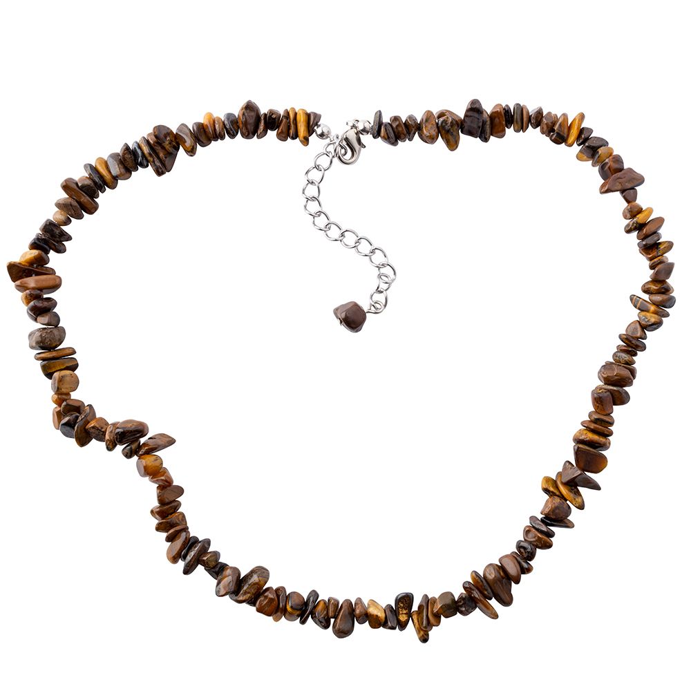 Tiger’s Eye Crystal Chip Necklace - Crystal Nest