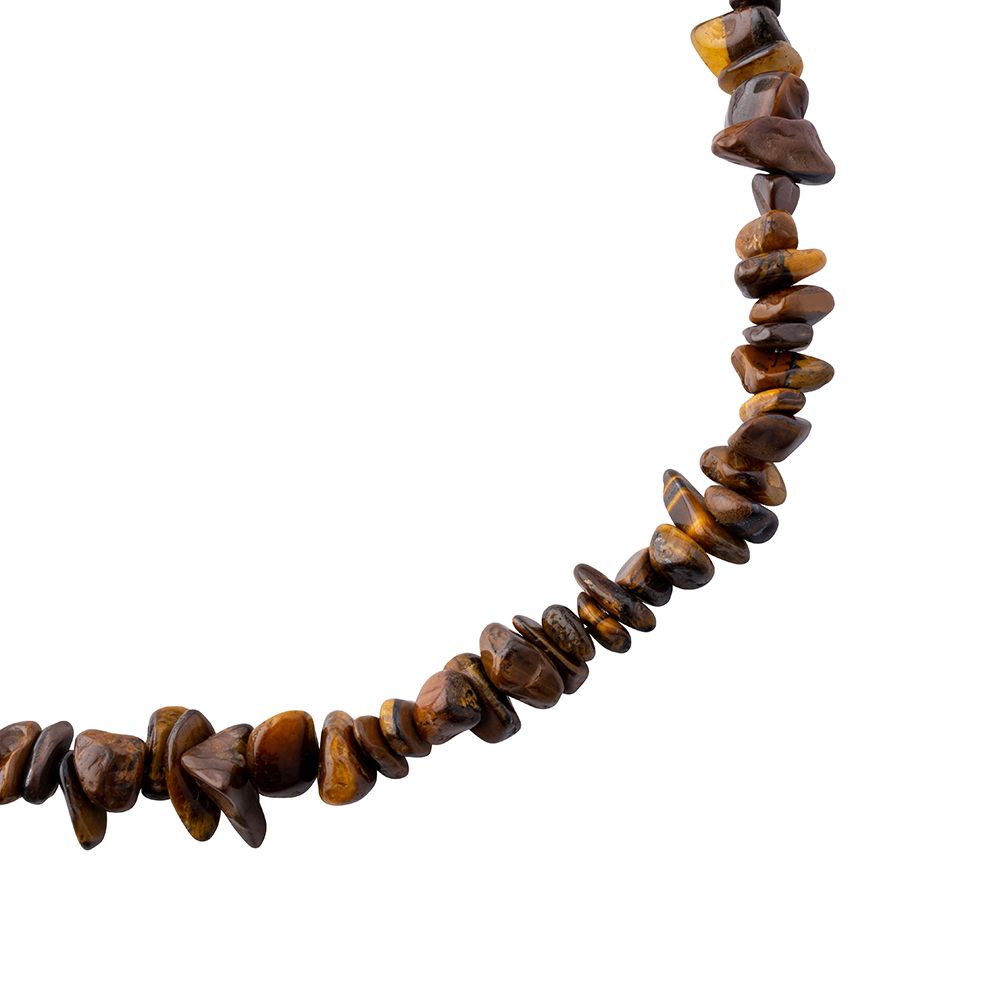Tiger’s Eye Crystal Chip Necklace - Crystal Nest