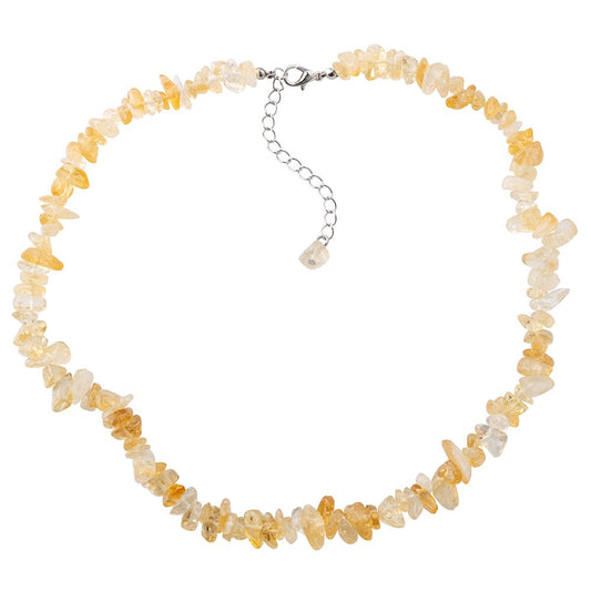 Citrine Crystal Chip Necklace - Crystal Nest