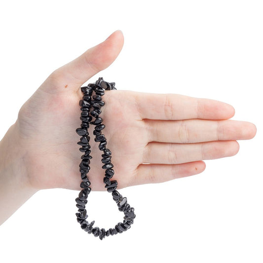 Black Tourmaline Crystal Chip Necklace - Crystal Nest