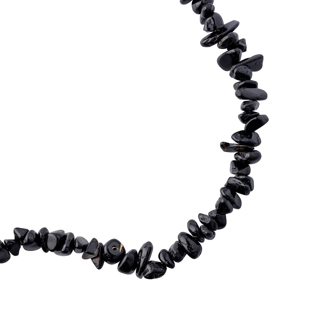 Black Tourmaline Crystal Chip Necklace - Crystal Nest