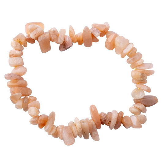 Sunstone Crystal Chip Bracelet - Crystal Nest