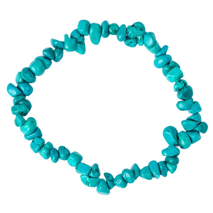 Turquoise Crystal Chip Bracelet - Crystal Nest