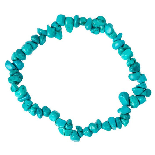 Turquoise Crystal Chip Bracelet - Crystal Nest
