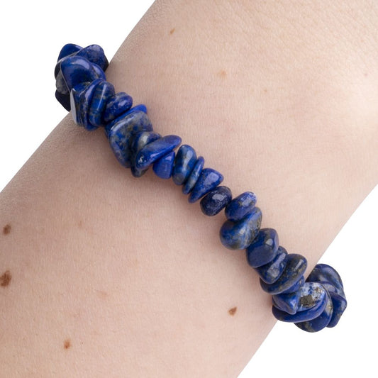 Lapis Lazuli Crystal Chip Bracelet - Crystal Nest
