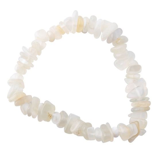 Moonstone Crystal Chip Bracelet - Crystal Nest
