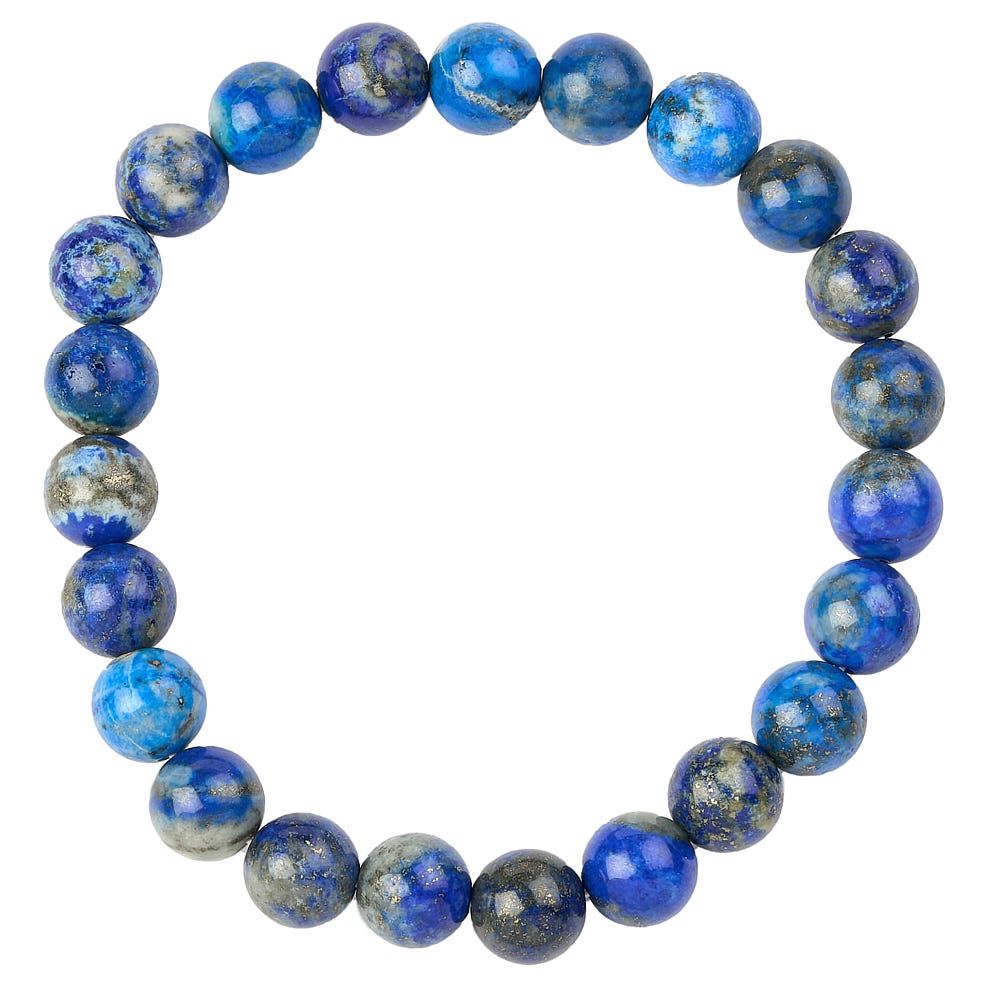Lapis Lazuli Bead Bracelet - Crystal Nest