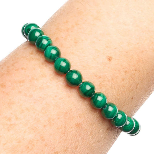 Malachite Bead Bracelet - Crystal Nest