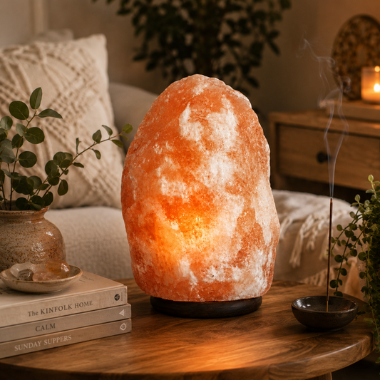 Himalayan Salt Lamp XL – Hand-Carved Natural Crystal