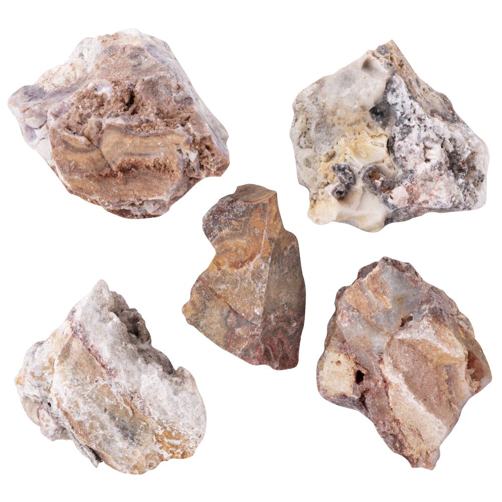 Crazy Lace Agate Raw Crystal | Large - Crystal Nest