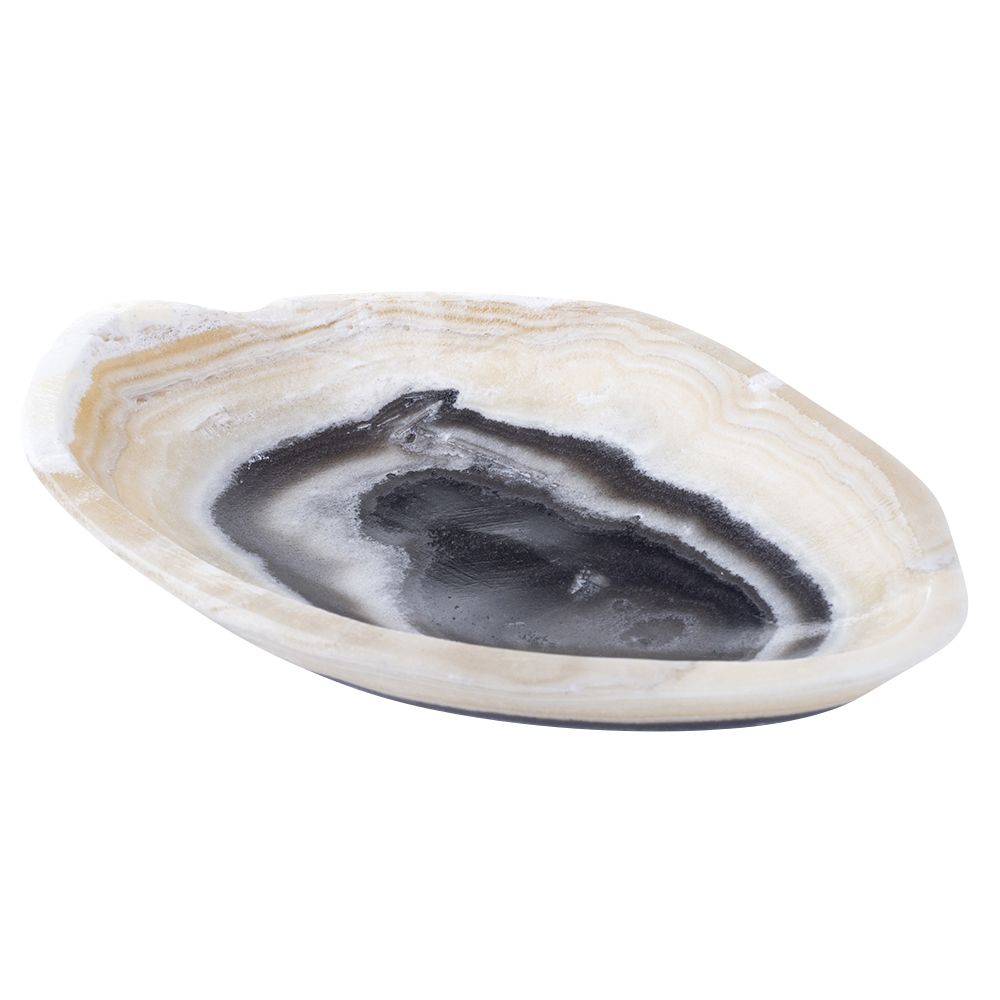 Zebra Onyx Bowl | Irregular Form - Crystal Nest