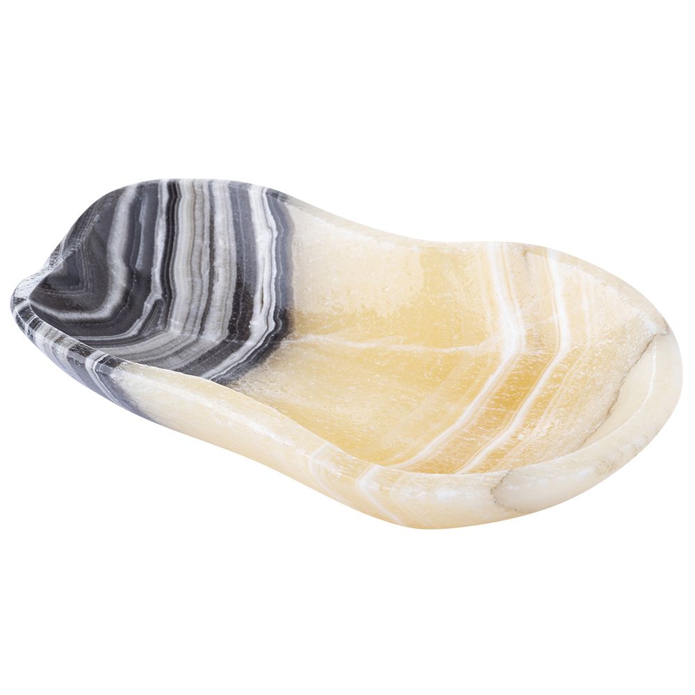 Zebra Onyx Bowl | Irregular Form - Crystal Nest