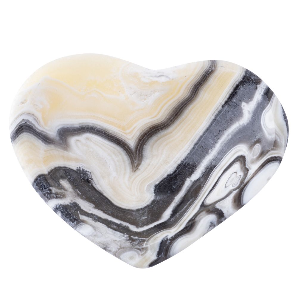 Zebra Onyx Heart Bowl - Crystal Nest
