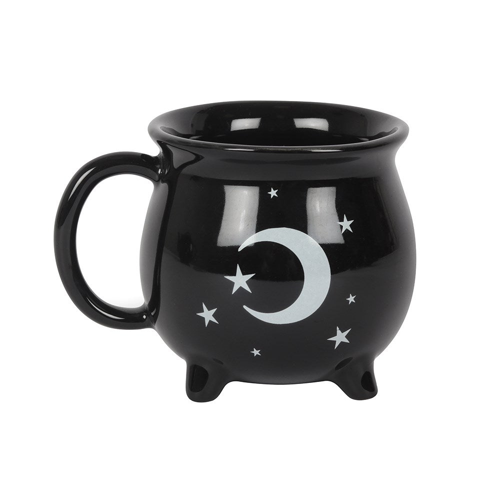 Witches Brew Black Ceramic 5-Piece Cauldron Tea Set