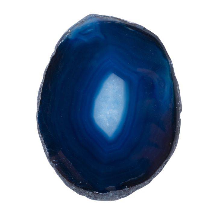 Blue Agate Slice - Crystal Nest