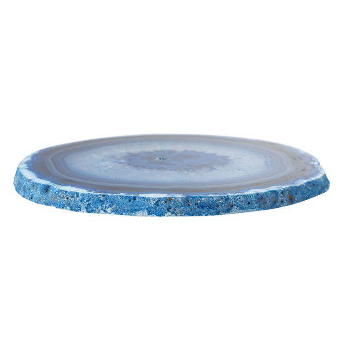 Blue Agate Slice - Crystal Nest