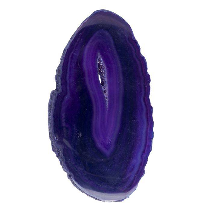 Purple Agate Slice - Crystal Nest